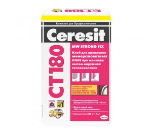Клей Ceresit CT 180/25 для плит из минеральной ваты, минваты 25 кг